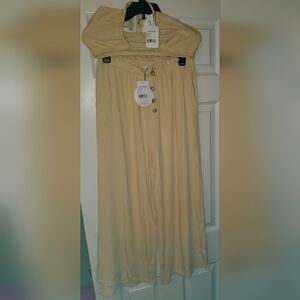 Lost + Wander Cream Wide Leg Pants And Matching Top